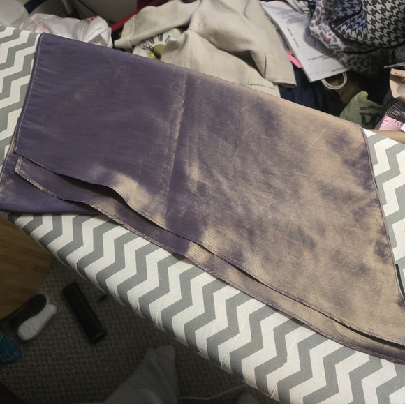 Alex Evenings Iradesent Purple & Gold Sleeveless Evening Gown W/Wrap Sz 16 - Picture 13 of 15